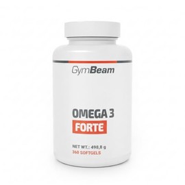 Omega 3 Capsules Forte - High Dose Fish Oil with 330mg EPA & 220mg DHA Per Capsule, with Vitamin E, Supports Heart Function, Brain & Vision, Dietary Supplement - GymBeam (360 Caps)