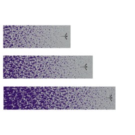 White Water Archery Purple Spray Paint Spatter Reflective Arrow Wraps 15 Pc Pack Choose Length Width (5, 1)