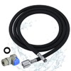 Black Kitchen Faucet Hose Replacement M15*1MM X G1/2,Kitchen Sink pull