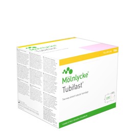 Tubifast 2-Way Stretch Yellow 10m | Two way stretch tubular bandage for dressing retention, wet and dry wrapping.