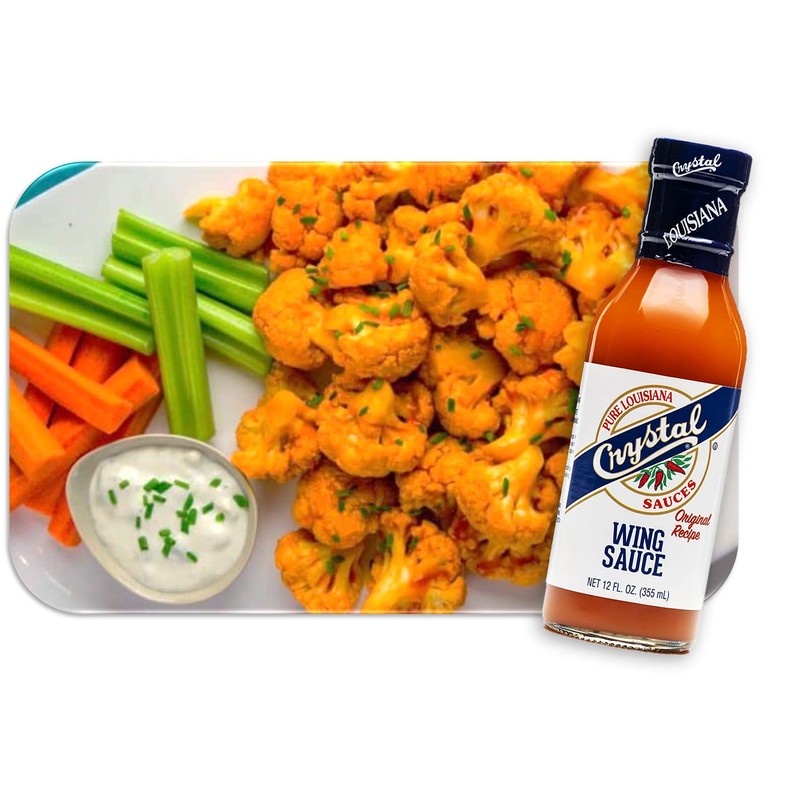 Crystal Pure Louisiana Original Wing Sauce, 12 Ounces (Pack of