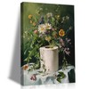 Funny Floral Toilet Paper Canvas Farmhouse Bathroom Framed Ready To