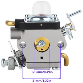 Moleyaso 122HD45 Carburetor for 523012401 Husqvarna 122HD45 122HD60 Jonsered HT2223 HT2218 Redmax CHT220 CHT220L Hedge Trimmer 596658301 Carburetor w Air Filiter Fuel Line kit