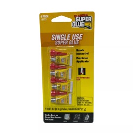 Super Glue The Original Super Glue Single Use Mini Tubes 0.5g x 8 tubes