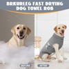 BRKURLEG Dog Bathrobe Towel Dog Drying Coat, Microfibre Fast Drying