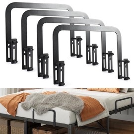 Kalekey 4PCS Mattress Slide Stopper, Non-Slip Mattress Gripper Retainer Bar, Mattress Stabilizers Anti-Slip Gaskets, Mattress Holder for Metal Bed Frame to Prevent Mattress Sliding (4 PCS)