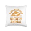 Dino Nuggets Are My Spirit Animal Throw Pillow