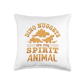 Dino Nuggets Are My Spirit Animal Throw Pillow