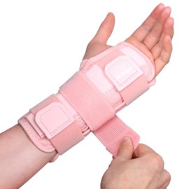 NuCamper Wrist Bandages, Adjustable Right / Left Wrist Splint Carpal Tunnel Syndrome for Women Men, Removable Splint Wrist Support Tendinitis, Arthritis, Sprain Recovery, Sports