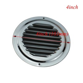 COC-LF Round Louvered Vent, Marine Boat Vent丨Stainless Steel Louvered Vent丨Total 2 Pack (4INCH)