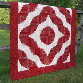 Squiggles Curvy Log Cabin Quilt Pattern, by Cut Loose Press