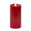 Luminara Flameless LED Candle, Moving Flame Pillar, Melted Edge, Real