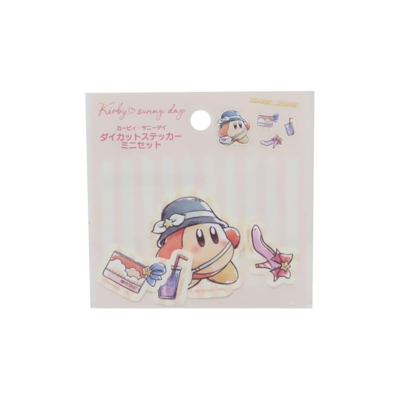 Kirby Sunny Day Die Cut Sticker Mini Set (2) Yellow