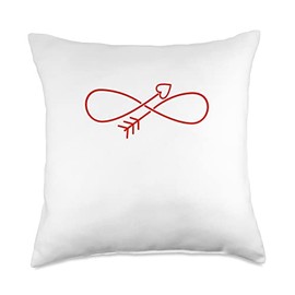 Infinite Infinity Love Throw Pillow