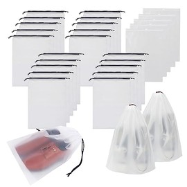 25 Piezas Bolsas para Zapatos, Bolsas para zapatos viaje, Resistente al agua y al polvo, Organizador de viaje multifuncional para zapatos, Ropa, Cosméticos y objetos Cotidianos