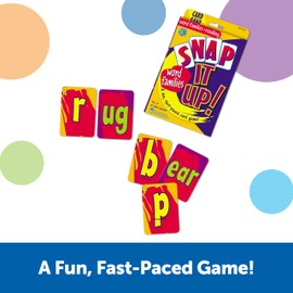 Learning Resources Snap It Up! Phonics & Reading Card Game - Sight Words Flash Cards, Phonics Family Board , ABC Classroom Must Haves, Toddler Activities, Homeschool Supplies, Montessori