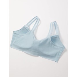 B Bui Di Women's Bra, Lightweight, Stomach Resistant, Half-top Bra, Cool Bra, Web Limited, Suzubbra, Wireless, Absorbent, Quick Drying, Mesh, pale, blue