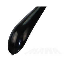 Mawa by Reston Lloyd BodyForm Series Non-Slip Space-Saving Clothes Hanger with Bar for Pants, Style 42/LS, 16-1/2", Set of 6, Black