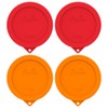 Sophico 2 Cup Round Silicone Storage Cover Lids Replacement for