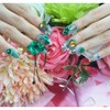 ❣High quality Secret Garden handmade nail tips - Short straight