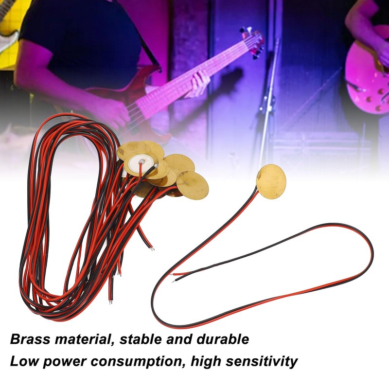Piezo Mic Drum Trigger Acoustic Pickup CBG Guitar Piezo Amplifier