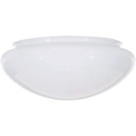 50-331 10" MUSHROOM GLASS - Fitter; 4-9/16 in.; Height; Sprayed Inside White