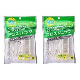 addgood Ar Xylitol Floss & Pick Mint (2 Bags (100 Pieces)