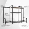 Upbci Gun Rack, Portable Rifle Rack Stand for Floor, Folding