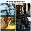 10-Pack Zipper Clips Anti Theft, Double Opening Spring Carabiner Locks