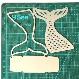 1 Pcs Fishtail Box Metal Cutting Dies, Mermaid Tail Box Die Cuts, DIY Scrapbooking Artist Die Cuts Stencils for Card Making Photo Album Decorative Embossing Paper Cards