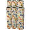 JILLSON & ROBERTS Bulk Gift Wrap, Golden Floral, Quarter Ream