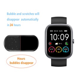 Aemus Screen Protector Compatible for uaue T60 Smart Watch 1.91" (6 Pack) Clear TPU Soft Film, Compatible for QXQ, QCOQ, CASCHO T60 Smartwatch Fitness Screen Film
