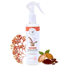 NaturAll Sea Moss & Chebe 8.5 Oz Curl Refresher Spray for Curly Hair, Coils and Waves – All Natural Sulfate Free, Silicone Free, Hydrating & Nourishing Hair Mist for Women & Men