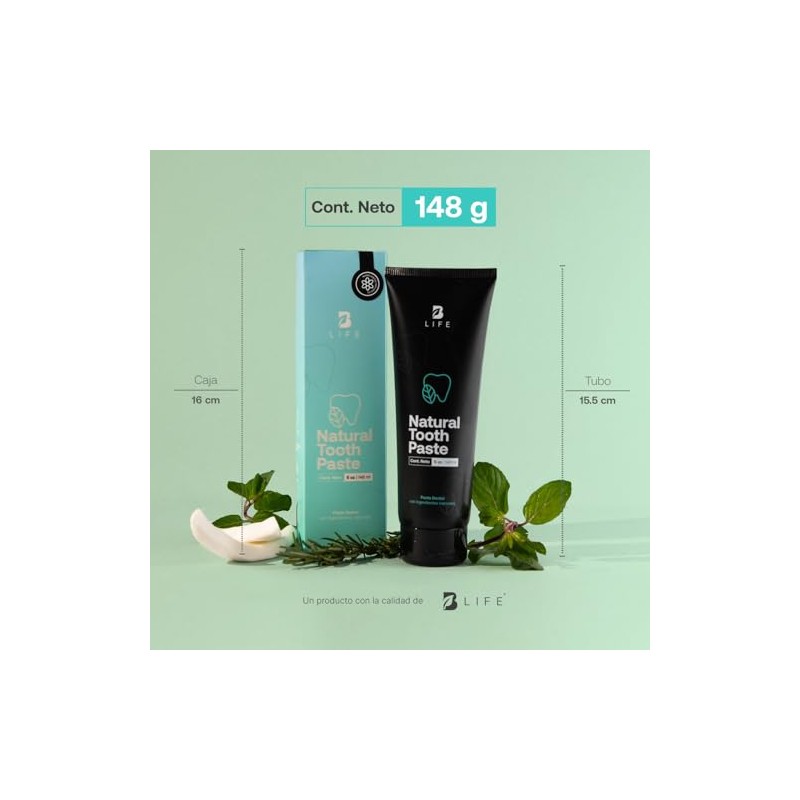 B Life Kit de 6 Pastas Dentales Naturales Sin Flúor