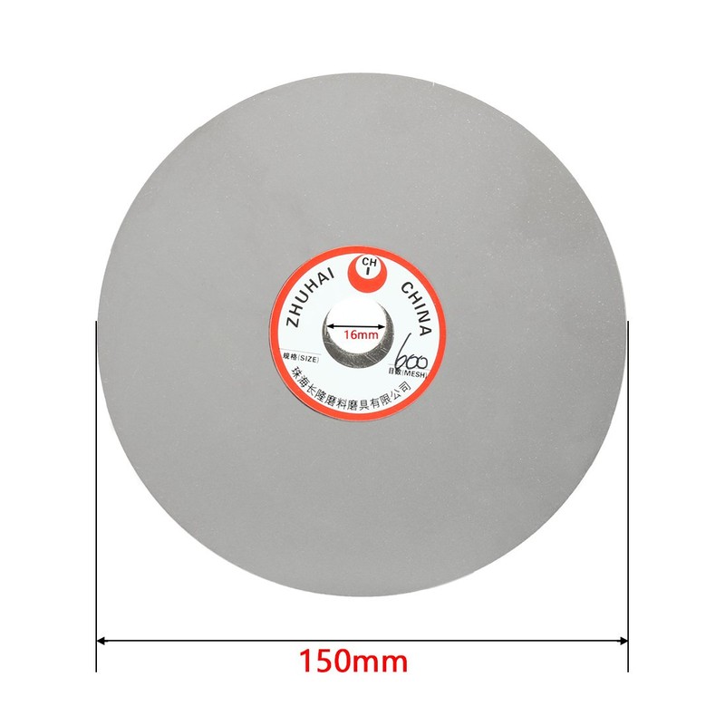 uxcell 6-inch Grit 600 Diamond Coated Flat Lap Wheel Grinding