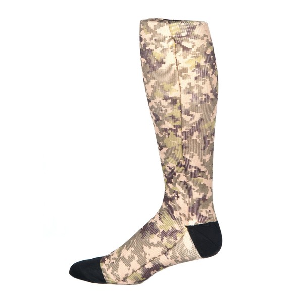 Prince Daniel Men's Therapeutic Compression Sock, Digital Camo, 8-15 mmHg, Mild