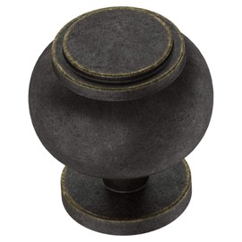 Liberty Opulent Round End 7/8 in. Warm Chestnut Cabinet Knob