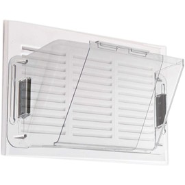 Home Intuition - Adjustable Magnetic Air Vent Deflector for Sidewall, AC, Ceiling and Vent Registers - Non-Melting, 10lb Pull Force - Fits 10-14 Inch (1 Pack)