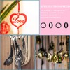 50 Pcs Small Key Rings 10mm Mini Keyring Rings Black