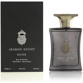 Arabian Oud ARABIAN KNIGHT SILVER 100 ml | Eau de Parfum for Men | Geranium flower, Cashmeran, Amber and Vanilla | Woody and Ambery Scent.