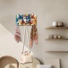 DELORIGIN Wolf Key Holder Wall Mounted Wooden Keys Racks Storage