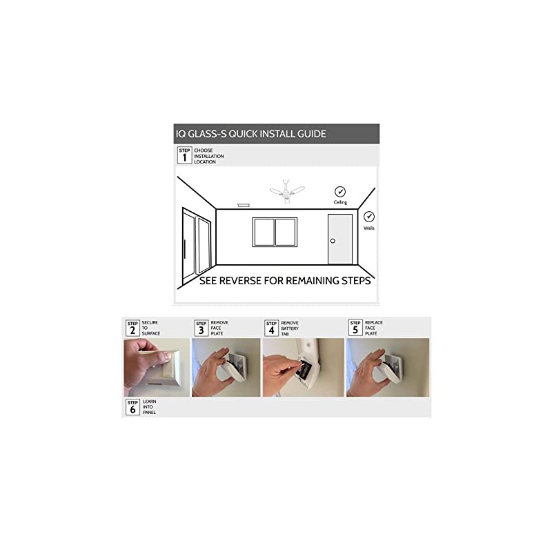Qolsys QS1431-840 IQ Wireless S-Line Encrypted Glass Break Sensor