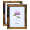 Mochose 6x8 Inch Rustic Wooden Photo Frame Brown Picture frames