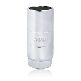 NYTKL Car Oil Pressure Sensor Socket, 1 1/16" Oil Pressure Switches Fits 3/8" Drive or 1 1/8" Hex Wrench, Sensor Socket Replacement for Quick Removing Installing Oil Sending Unit (White)