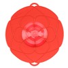 Kochblume das Original, Silikon Überkochschutz für Töpfe und Pfannen, Mikrowellen-Deckel,