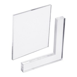 PATIKIL Acrylic Stamp Block, 1 Pack Clear Stamping Block with Grid Lines Decorative Mounting Blocks Set L Shape for Scrapbooking DIY Crafts Card Making