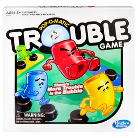 Hasbro Gaming Juego de Mesa Infantil Obstáculos, Pop-O-Matic, Juegos de Mesa Familiares para niños y niñas, Juegos Familiares, 2 a 4 Jugadores, A Partir de 5 años