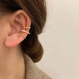 Round Huggie Ear Cuff Earrings for Women