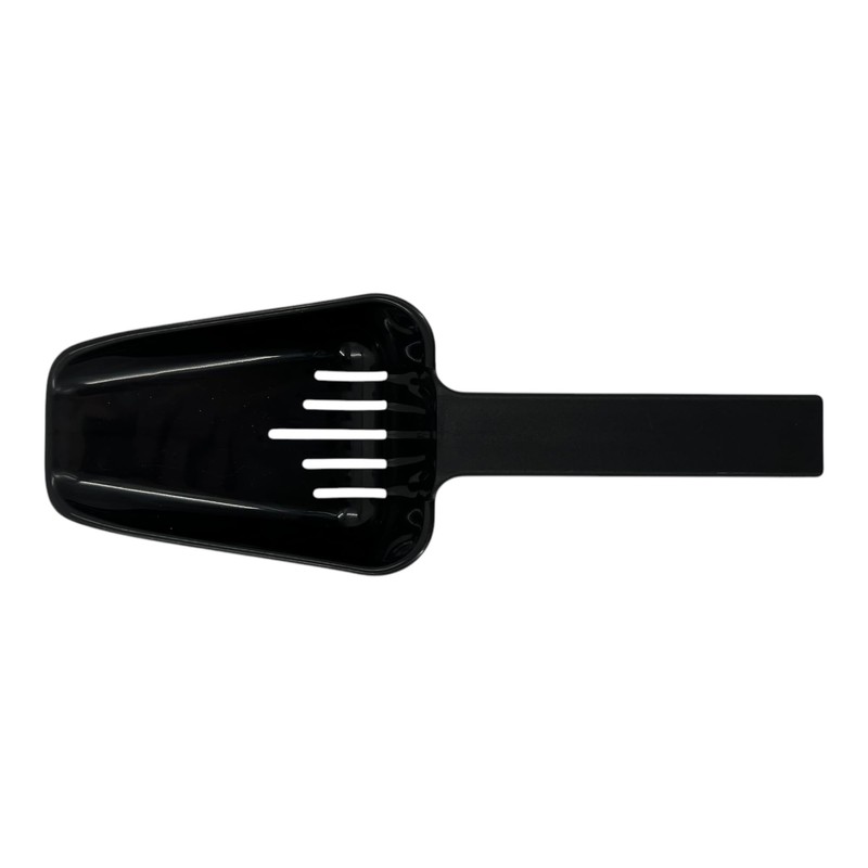 Slotted Ice Scoop 10 oz, Black Plastic, Plastic Scoop, Ice