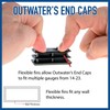 Outwater Plastic 1" x 2" Rectangular Insert End Caps for
